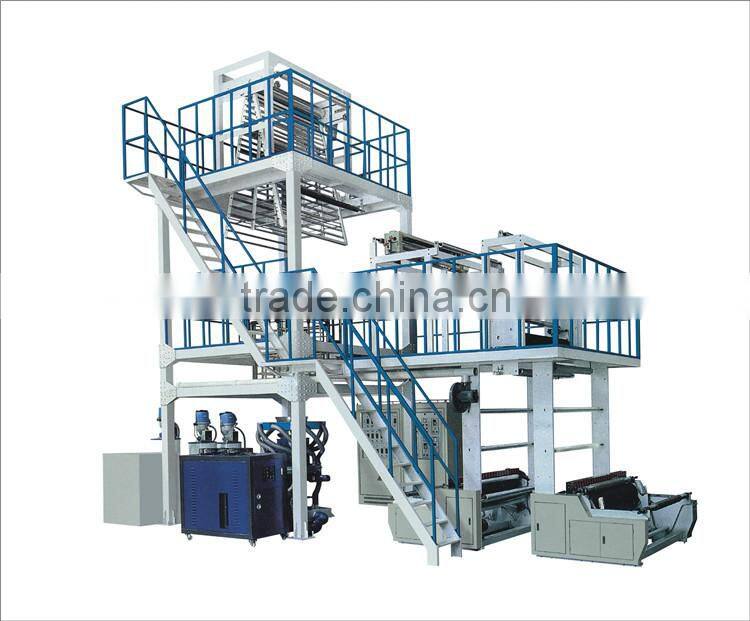PE film making machine / film blowing machine / A+B+C Three-layer co-extrusion film blowing machine