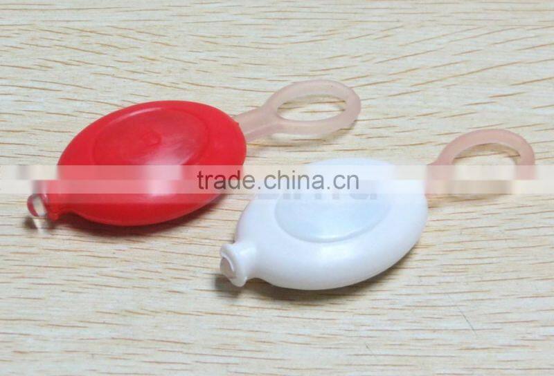 Silicon Key Holder Run Safe LED Light Red Anti Lost Warning Flashlight