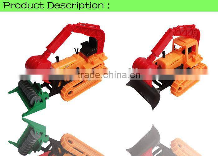 Funny plastic free wheel farmer car mini tractor toy