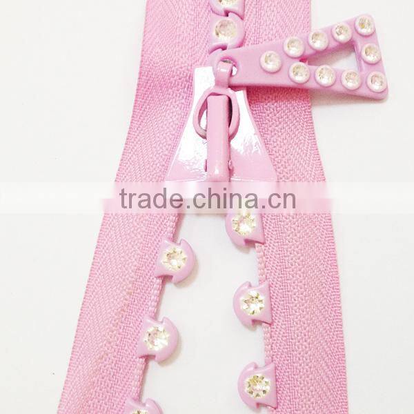 colored rhinestone zipper