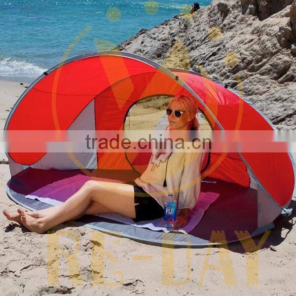 Best selling 2016 Spring Steel Wire Pop up Beach Tent