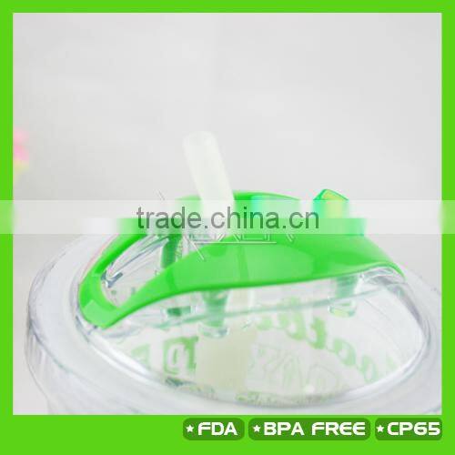 16oz double wall plastic cup with dome lid and straw ,NEW PRODUCT