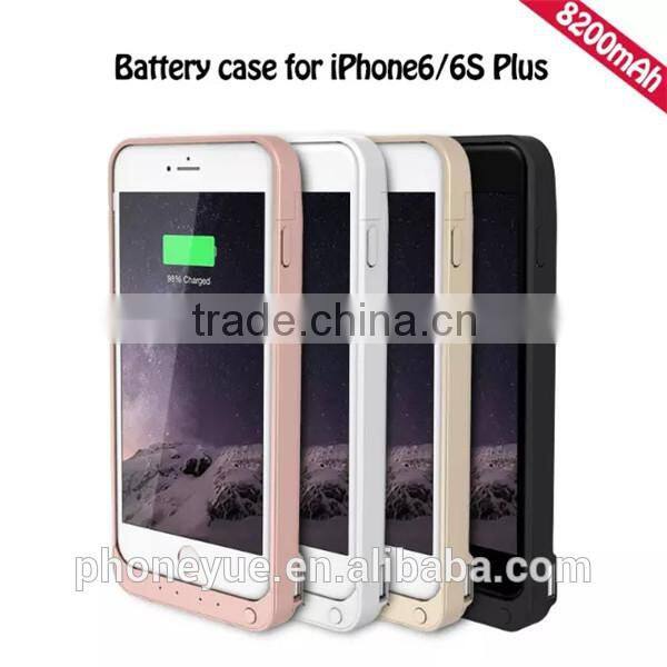 8200mah replacement portable external battery power bank case for iphone 6/6s