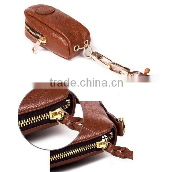 Office stylish brended name leather messenger bag for men