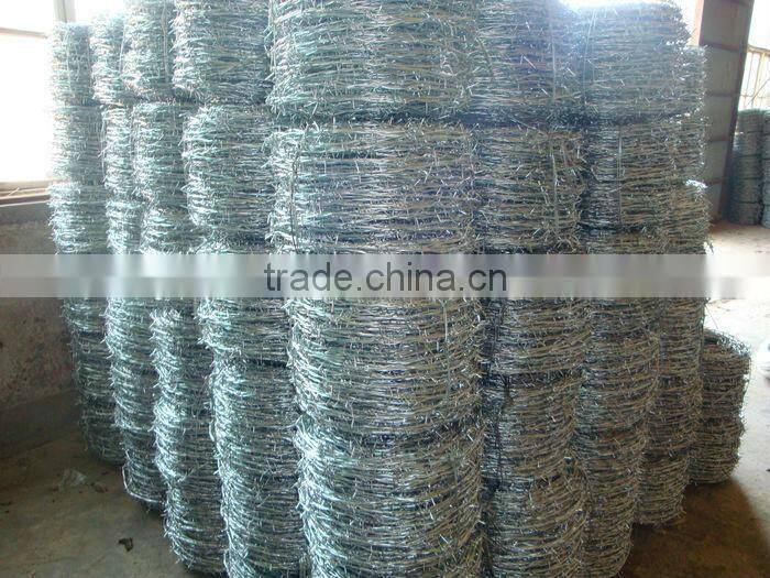 1.6 mm 2.1mm 2.5mm electric / hot dipped barbed wire