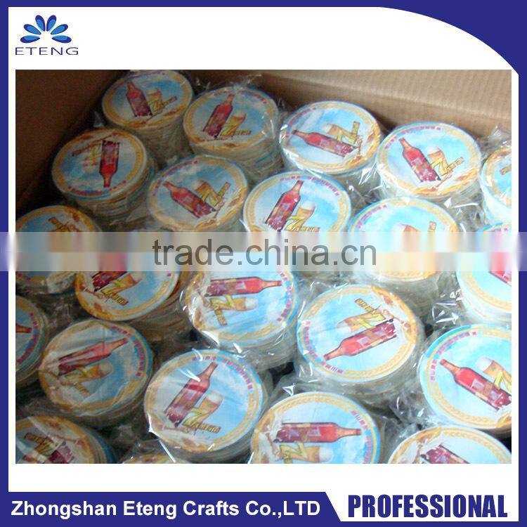 Promotion & Wholesale custom printing absorbent paper coffee coaster