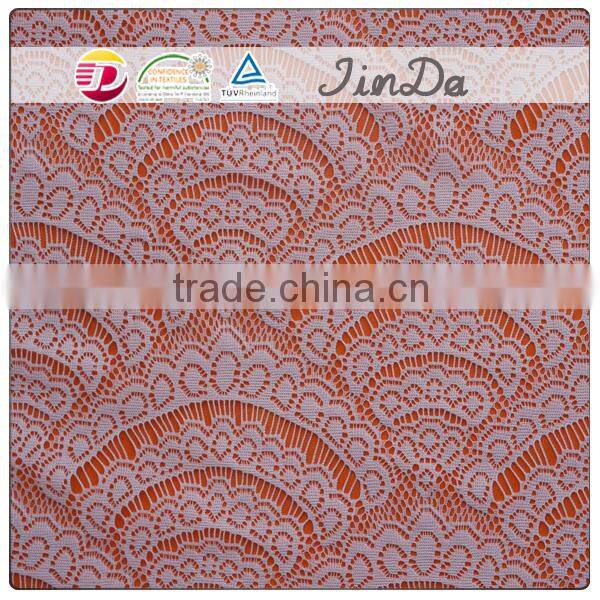 Machine made durable nylon knitting lace with new design