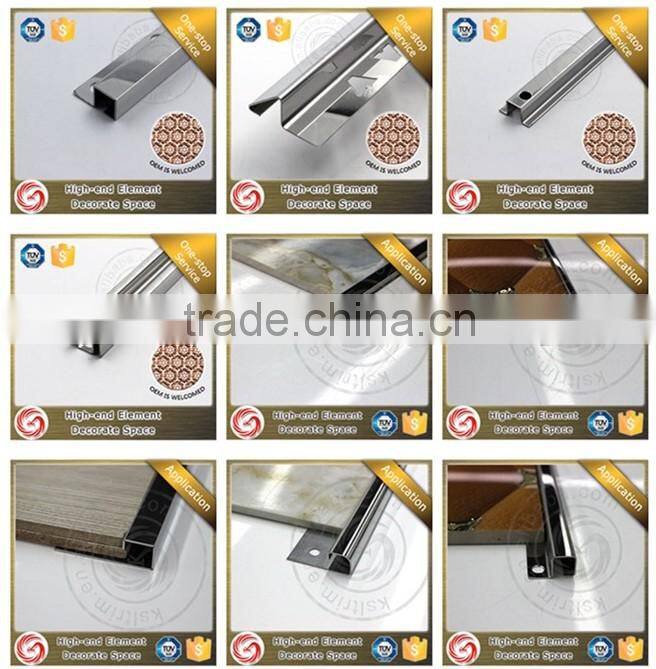 Laminate flooring stainless steel metal expansion joints
