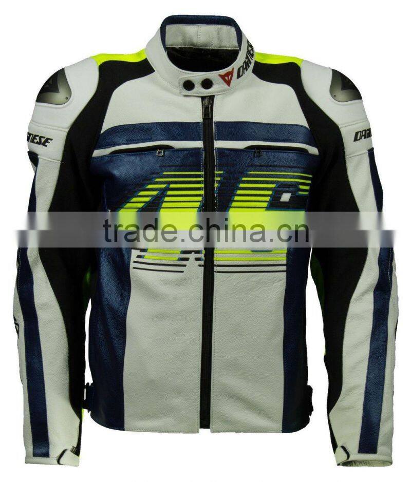 Men Motorbike Leather Jacket/Motorcycle Biker Jacket For Men/Racing wear