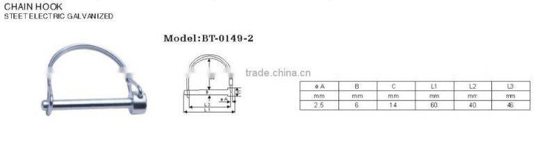 Steel Electric Galvanized Chain Snap Hook 2.5MM Rigging Hardware