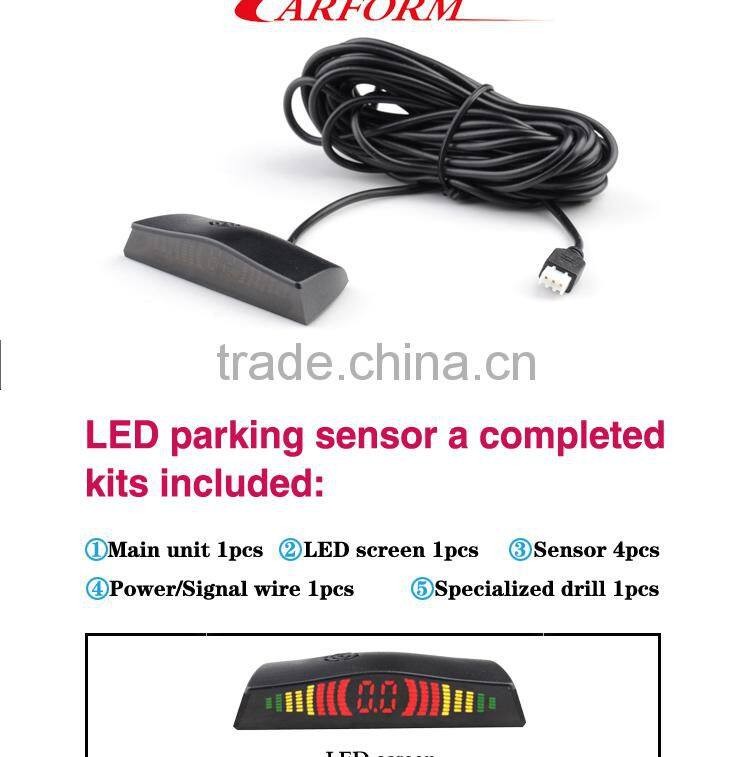 Universal car parking sensor with side waterproof backup sensor