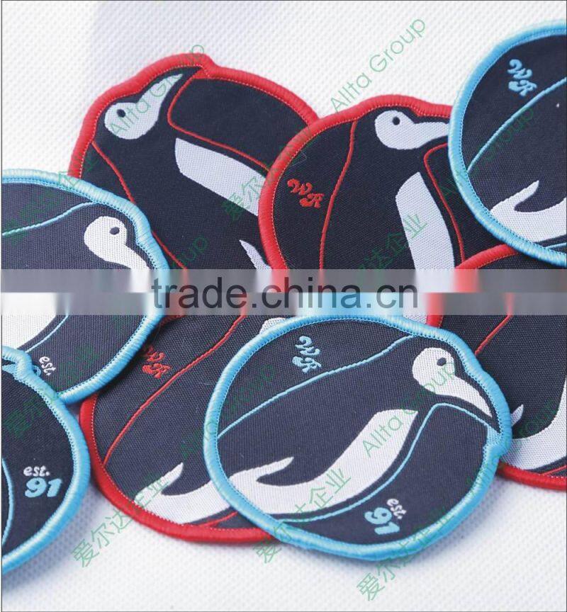 High Quality custom embroidery textile patches for clothing