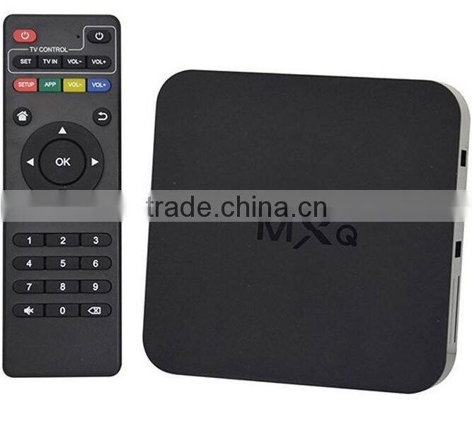 MXQ Amlogic S805 XBMC Media Player Quad Core Android 4.4 Smart TV BOX H.265 1080p 1G 8G Media Android Box