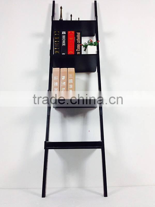 bedroom space saving furniture MDF wooden KD corner book shelf
