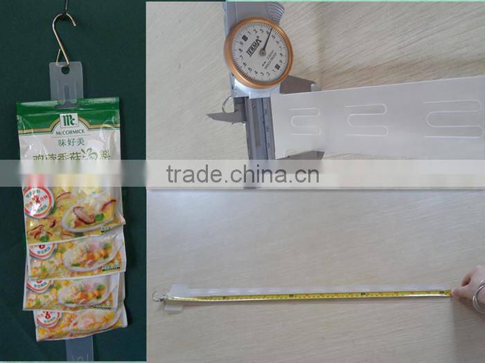 Strong Clip Strip 12 Clips /Clear Hanging Plastic Clip Strip