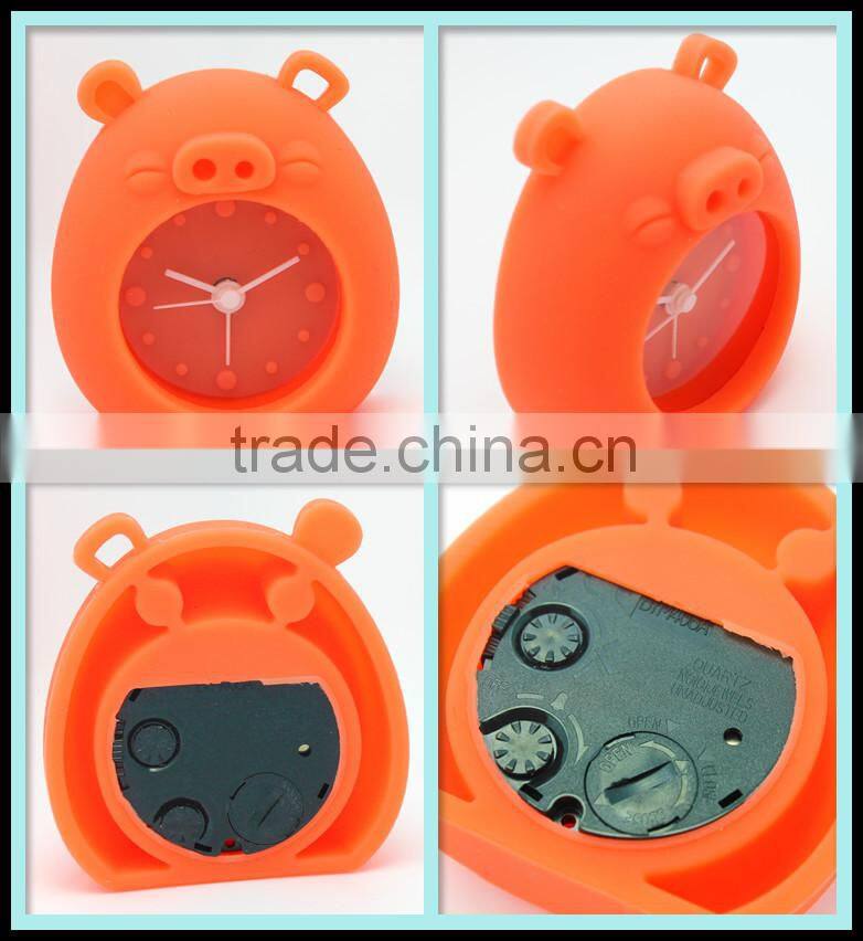 High quality newest arrival fashion cute silicone alarm clocks