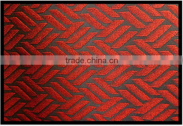coarse velour jacquard with pvc mat from china
