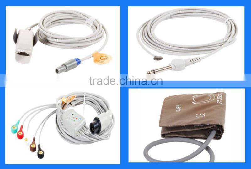 medical equipment six parameter monitor 12.1inch Touch screen CE marked ICU Bed monitoring