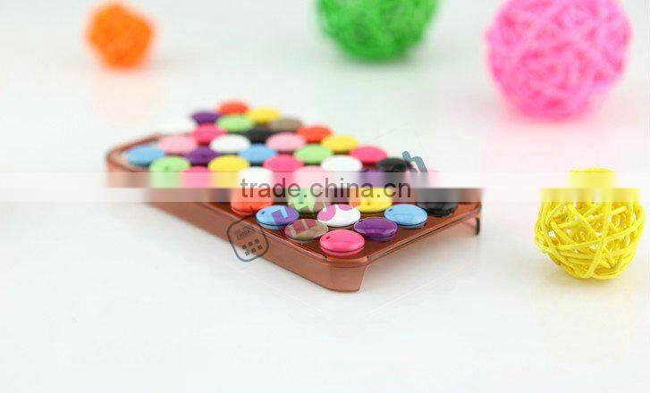 chocolate bean plastic back cover case for apple iphone 4 4S 4G