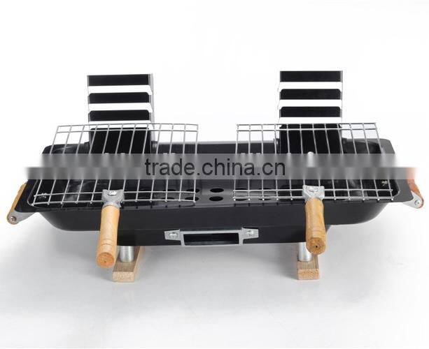 Fashion folding portable charcoal hanging bbq grill