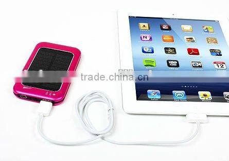 Portable universal solar charger, solar power bank for mobile phone/iPhone/iPad/tablet