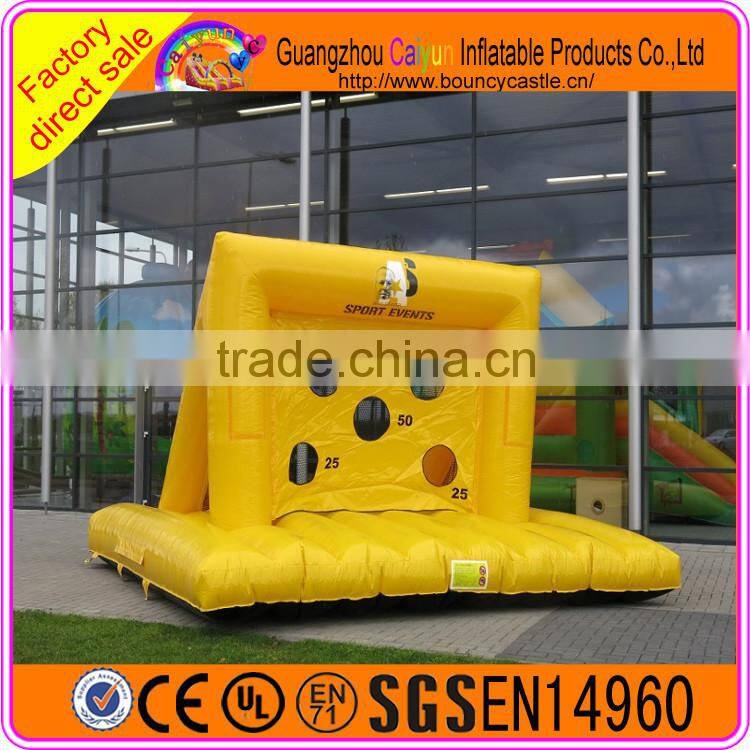 High quality yellow inflatable basketball shooting game