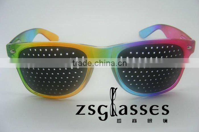 wholesale custom pinhole sun glasses, wafarer sun glasses
