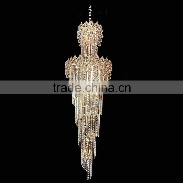 Classic hallway crystal pendent light fittings for restaurant