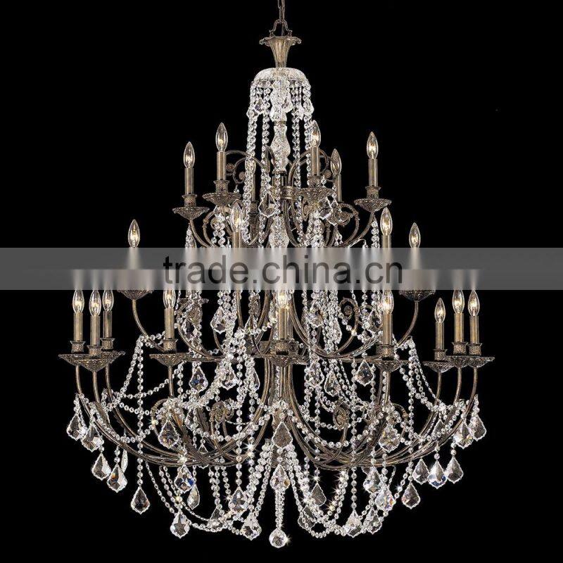 full family customization crystal chandelier&matching wall lamp american style finish in oil bronze
