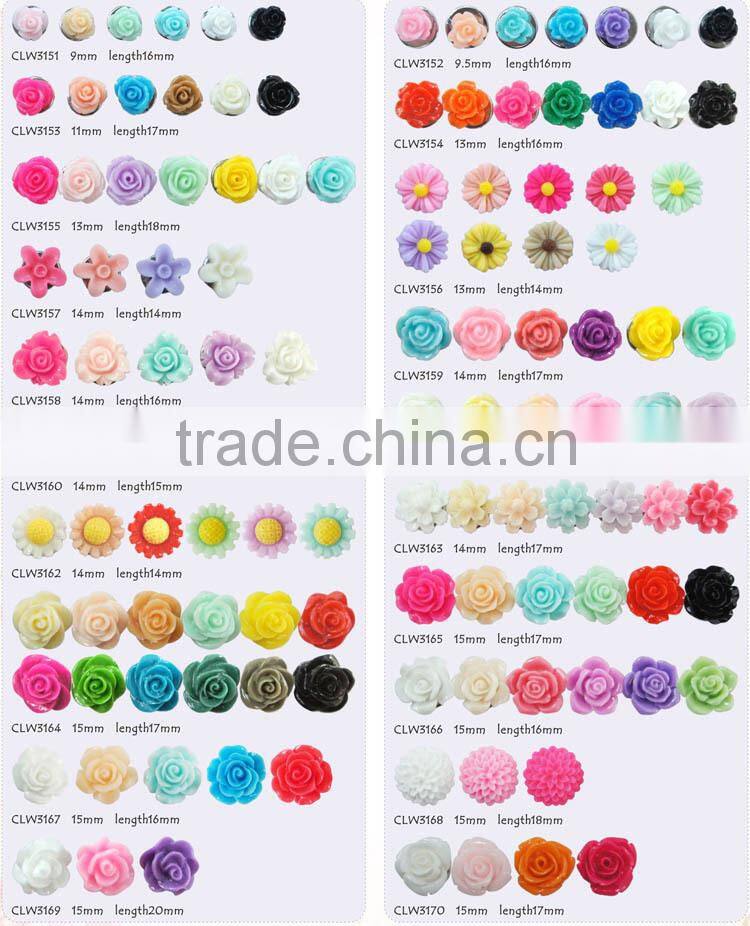 DIY small resin flowers resin flowers for jewelryresin flower beads