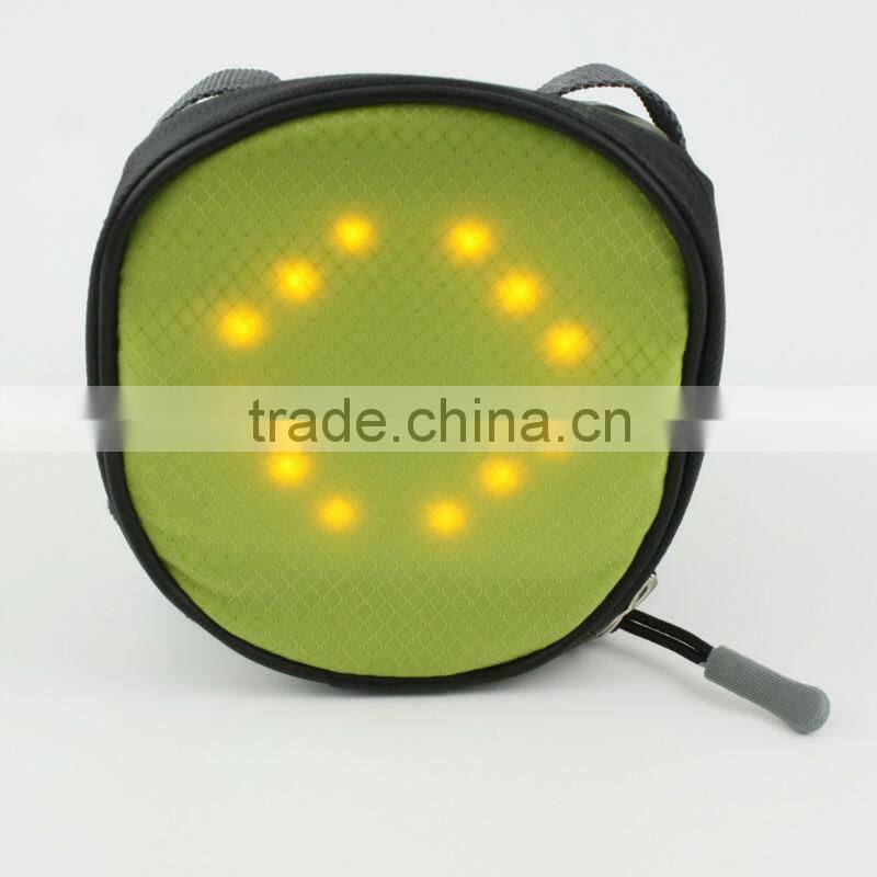 OEM factory direct LED Light Turn signal bike tail mountain bicycle bag