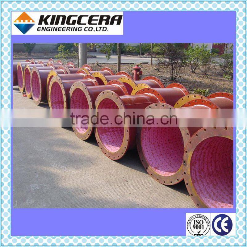Ceramic lining pipe