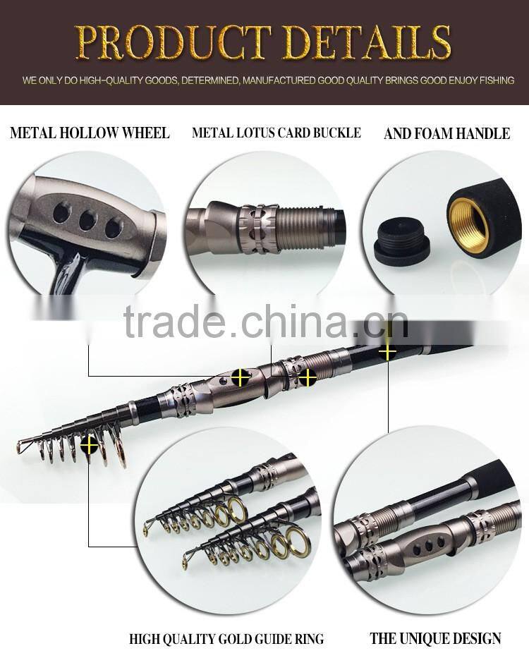 Spin Spinning Rod and Reel Combos Carbon Telescopic Fishing Rod with Reel Combo Sea Saltwater Freshwater Kit Fishing Rod Kit