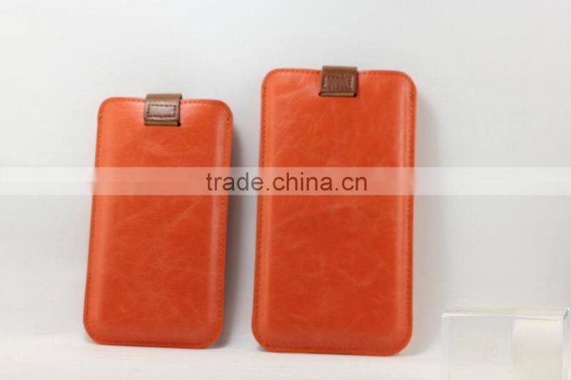 PU leather material,phone pouch bag case compatible different phone brand