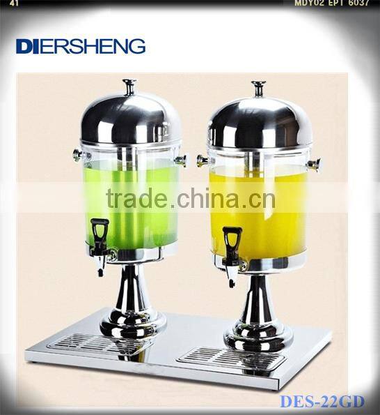 Double-Tank Grilded Juice Dispenser