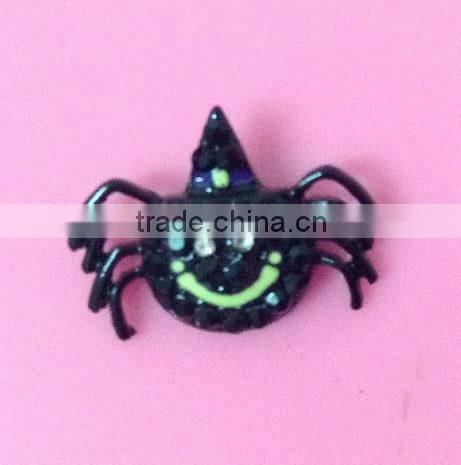Stock Christmas 29*22mm rhinestone Santa button with slider(BTN-5503)