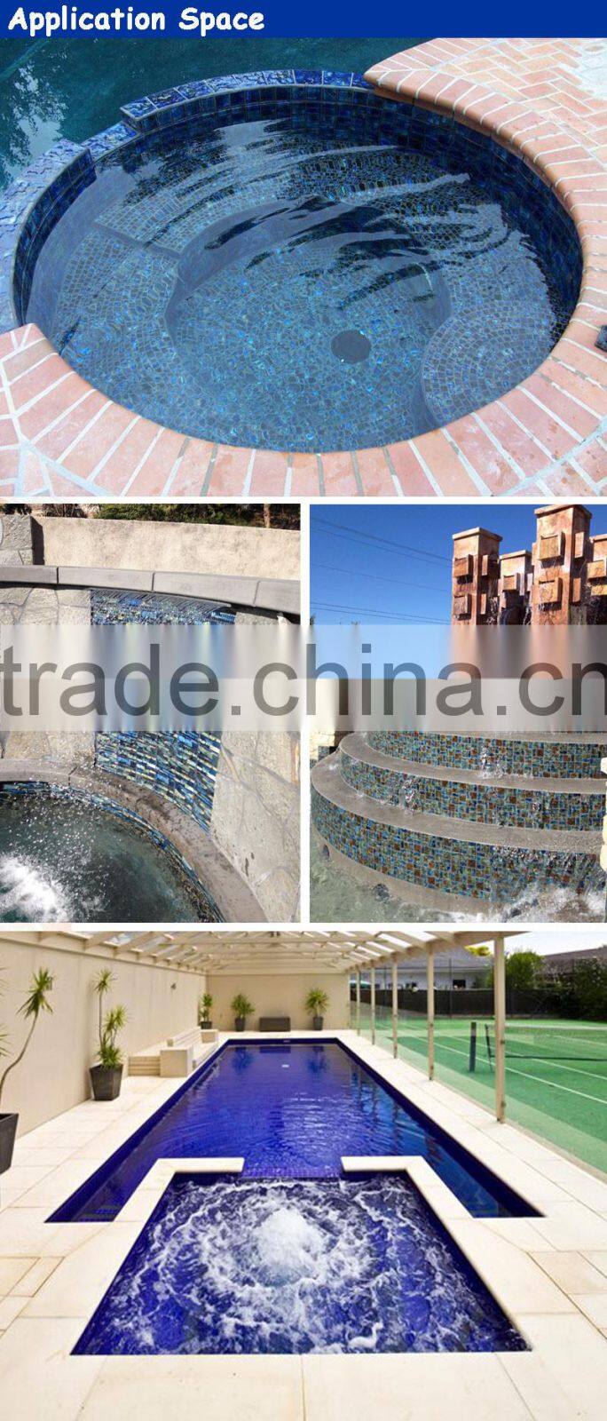 china factory color glass pebbl tile for swim mosaic alpha tile