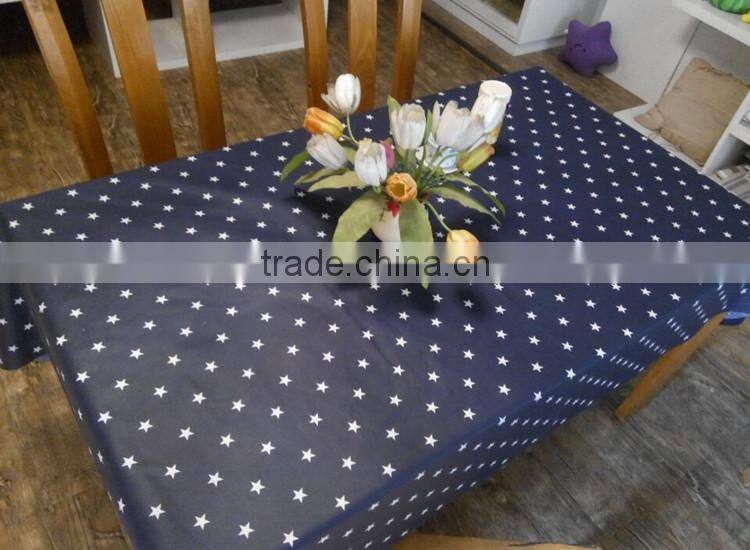Cheap table cloth/ dining room table cloth/blue tablecloth