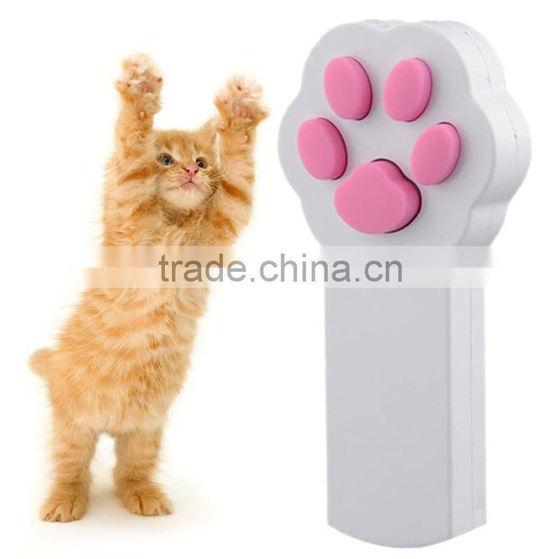 New Funny Pet Cat Interactive Automatic Red Laser Pointer toy electronic button battery