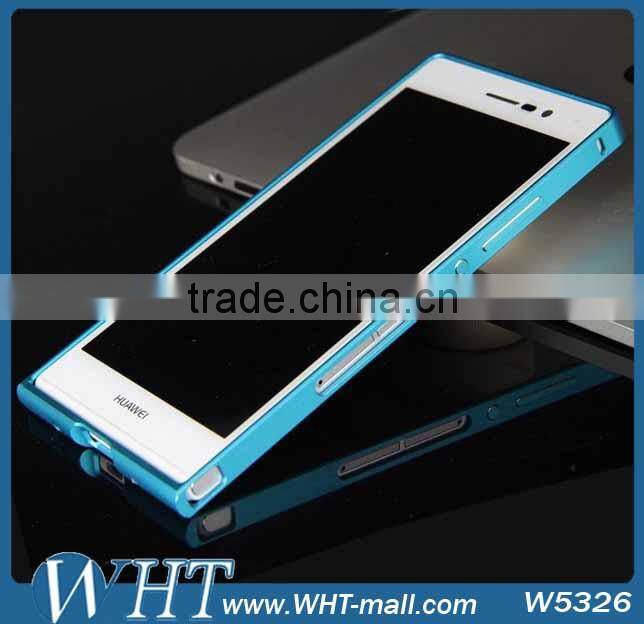 For Huawei Ascend P7 Ultra-thin Aluminum Metal Frame Bumper Case For Huawei P7 Metal Frame