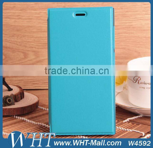 Crazy Horse Ultrathin Flip PU Leather Stand Case Cover For Xiaomi Mi3 With Credt Card Slots