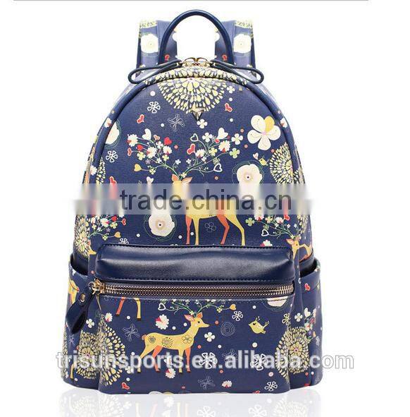 customized korean style backpack with computer layer for younger