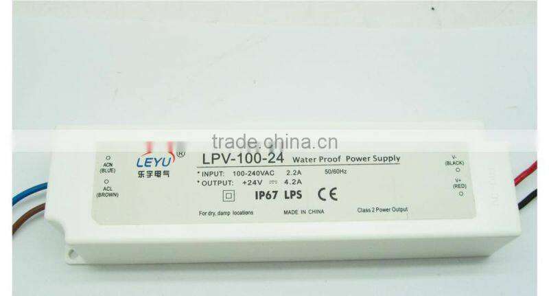 waterproof led driver LPV-100-12 12 volt ac dc constant current led driver