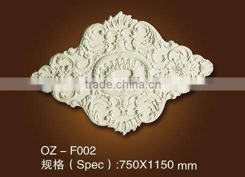 wall accessory PU Ceiling medallion /Carving Lamp holder ceiling decoration for salon