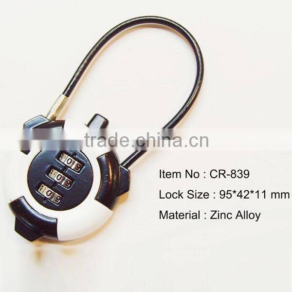 travel products adjustable digital combination cable lock luggage
