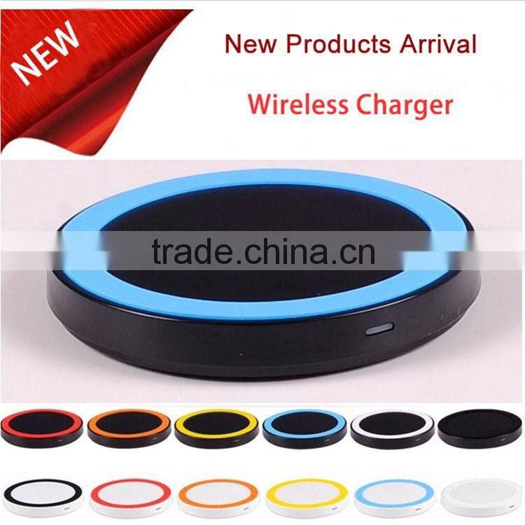 new products on china market wireless charger round power bank