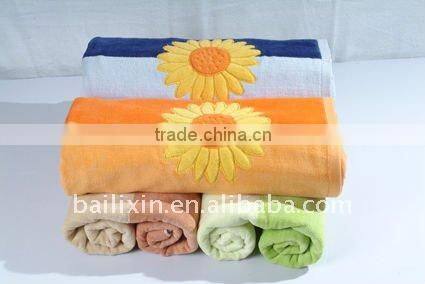 100% cotton high quality towel/bath towel/beach towel