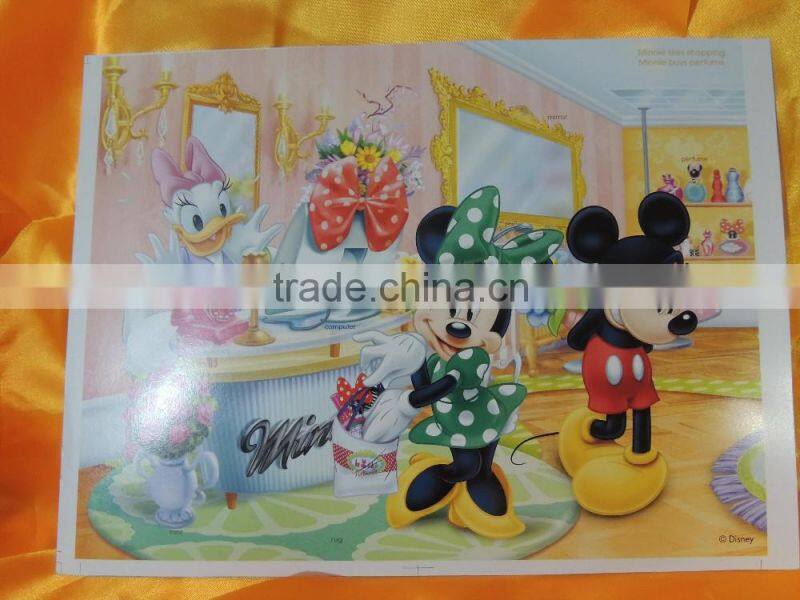 coated paper poster with fashion design