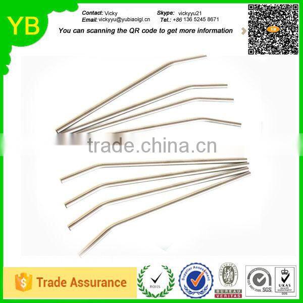 custom durable stainless steel drinking straws
