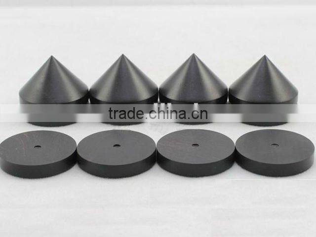 Ebony Wooden Isolation Feet + Ebony Wooden Base Plates